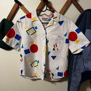 Vintage 1980s Patterned Shirt